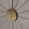 Luxusní art-deco příborník Sunrise z masivního dřeva se zlatými prvky 102cm