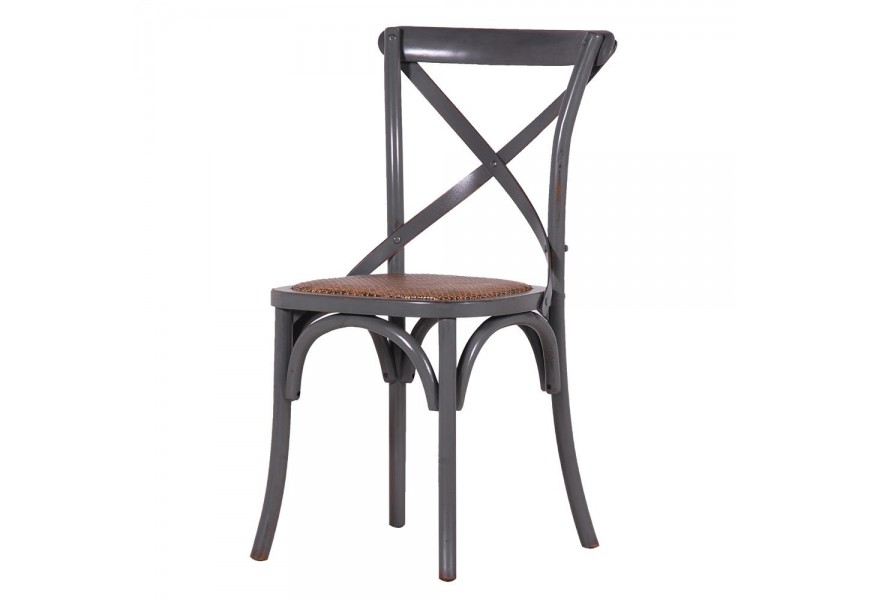 Industriální židle Frisco v šedé barvě 89cm