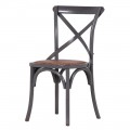 Industriální židle Frisco v šedé barvě 89cm
