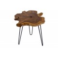 Designový moderní odkládací stolek z kmene stromu Wild 55cm