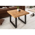 Industriální designový konferenční stolek Steele Craft z mangového dřeva čtvercového tvaru 60cm
