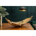 Art-deco dekoračn&iacute; m&iacute;sa Oxnard v designov&eacute;m tvaru listu s flor&aacute;ln&iacute;m motivem 62cm