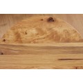 Sada designových příručních stolků z masivu Factory světlá hnědá 46cm