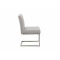 Industriální jídelní židle inspirativní 57cm šedým potahem