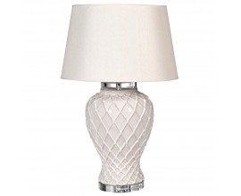 Luxusní keramická provensálská lampa Tilda bílá