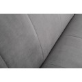 Stylová rozkládací sedačka DOMINGO šedý samet