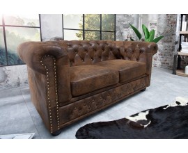 Stylová pohovka Chesterfield II Starožitný vzhled 150 cm