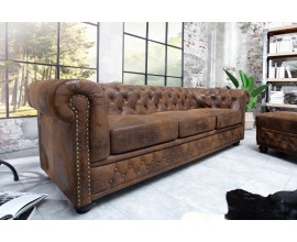 Luxusní elegantní pohovka Chesterfield 205cm