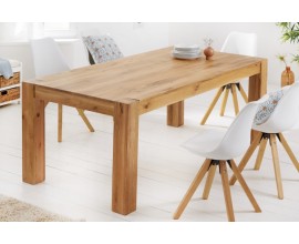 Masivní jídelní stůl Linton v přírodním odstínu dubového dřeva 160cm