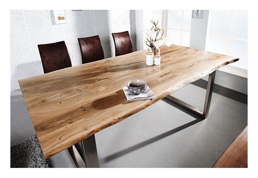 Masivní jídelní stůl Mammut z akáciového dřeva 160cm