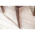 Venkovská stylová jídelní židle Silloth s hnědým čalouněním a chesterfield prošíváním 104cm