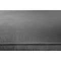 Moderní rohová sedačka Ribble v šedém sametovém potahu 260cm