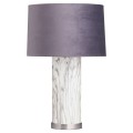 Art-deco luxusní vysoká stolní lampa Arigentte s podstavcem s mramorovým vzhledem 65cm