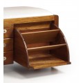 Koloniální luxusní lavice s botníkem Flash z masivního dřeva Mindi 125cm