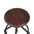 Industriální židle HIERRO z masivního dřeva a kovu