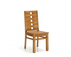 Koloniální jídelní židle Madhu z masivního dřeva Mindi hnědé barvy 100cm