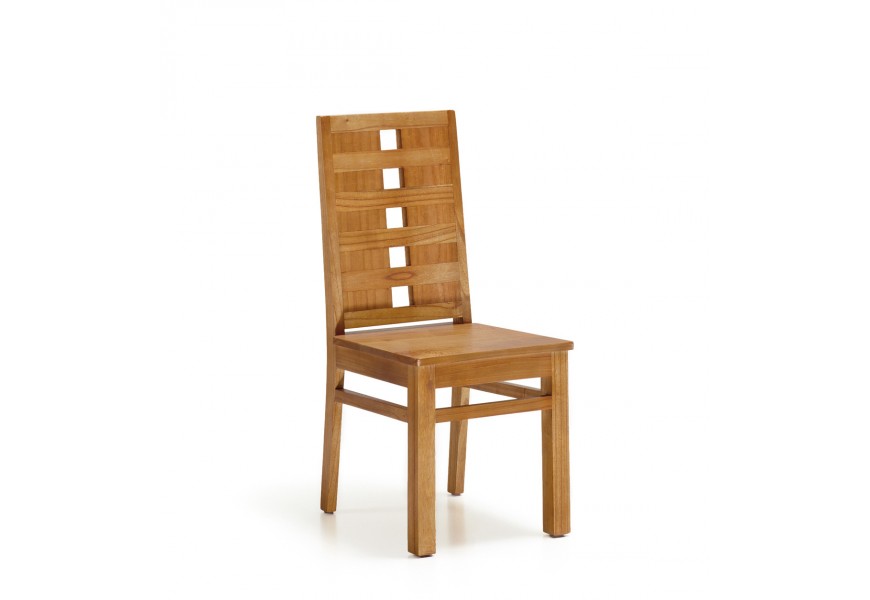 Koloniální jídelní židle Madhu z masivního dřeva Mindi hnědé barvy 100cm