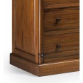 Koloniální luxusní komoda M-VINTAGE z masivního dřeva hnědé barvy se šesti zásuvkami 110cm 