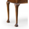 Rustikální C Chippendale psací stolek M-VINTAGE z masivního mahagonového dřeva 105cm