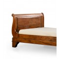 Koloniální luxusní postel M-VINTAGE z masivního dřeva s vyřezáváním 105cm