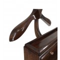 Koloniální luxusní němý sluha M-Vintage z masivního dřeva tmavohnědé barvy 120cm