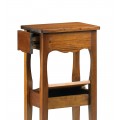 Koloniální telefonní stolek M-Vintage z masivního mahagonového dřeva hnědé barvy 74cm