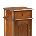 Koloniální luxusní příruční stolek M-VINTAGE z masivního mahagonového dřeva se zásuvkou a dvířky cm