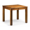 Luxusní jídelní stůl Star ze dřeva Mindi v přírodní hnědé barvě čtvercového tvaru 90cm