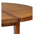 Kulatý rozkládací jídelní stůl Star ze dřeva rozkládací 170cm