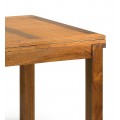 Masivní rozkládací jídelní stůl Star ze dřeva Mindi hnědé barvy 180cm