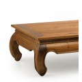 Dřevěný orientální konferenční stolek Star ze dřeva Mindi se zaoblenými nožičkami 125cm