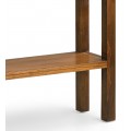 Dřevená stylový konzolový stolek Star se třemi zásuvkami hnědé barvy 96cm