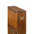 Dřevěný skládací příruční stolek Star hnědé barvy 90cm