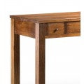 Masivní elegantní psací stolek Star ze dřeva Mindi se třemi zásuvkami 110cm