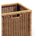 Venkovský stylový košík Rattan z přírodního materiálu v hnědé barvě 38cm