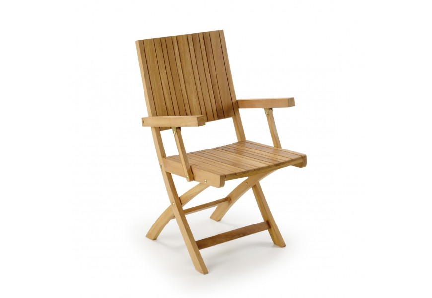 Designová židle z teakového dřeva