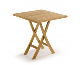 Stylový zahradní stolek čtvercový z teakového dřeva Jardin