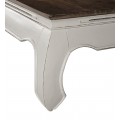 Koloniální luxusní konferenční stolek BLANC v bílé barvě 60cm