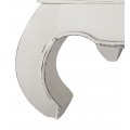 Koloniální luxusní konferenční stolek BLANC v bílé barvě 60cm