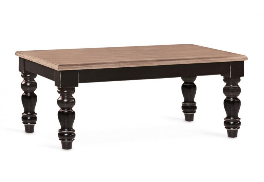 Venkovský luxusní konferenční stolek Siena z masivu 115cm