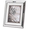 Art-deco zrcadlový fotorámeček Belfry s dřevěným okrajem 8x10