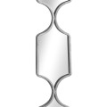 Art-deco stylové členité nástěnné zrcadlo ASPA Silver 145cm