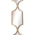 Art-deco stylové členité nástěnné zrcadlo ASPA Gold 145cm