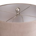 Designová keramická stolní lampa Canete s jemnou glazurou a béžovým stínítkem 73cm