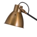 Industriální polohovatelná pracovní lampa Osebe v zlato-černém provedení 68cm