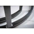 Industriální set kruhových příručních stolků Elements z masivu šedé barvy 55cm