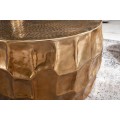 Orientální zlatý konferenční stolek Siliguri v zaobleném tvaru 68cm