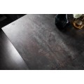 Moderní keramický šedý rozkládací jídelní stůl Epinal betonovým povrchem a kovovou konstrukcí 260cm