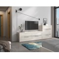 Luxusní moderní TV stolek Veneto z masivního dřeva se čtyřmi zásuvkami 173cm