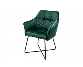 Designová židle Armlehne sametová šedá, hnědá, zelená, tyrkysová